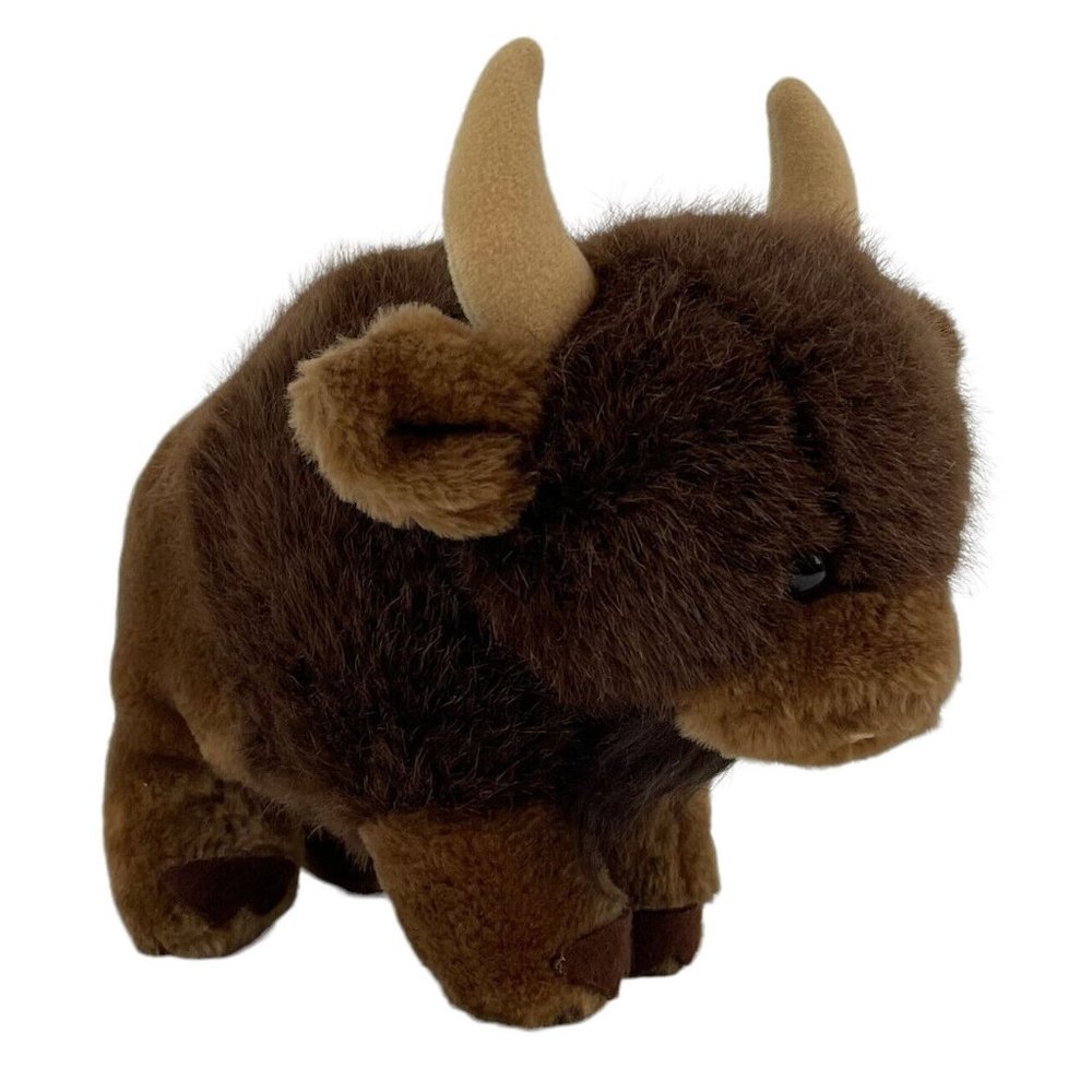 Dakin‎ Brown Buffalo Bison 10" Plush Vintage 1984 Stuffed Animal Rare